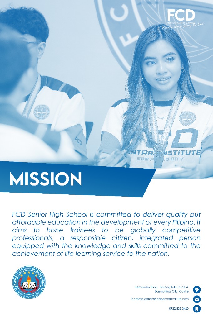FCD Senior High School Mission Statement